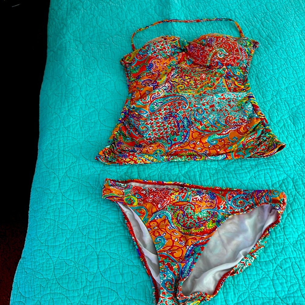 Ralph Lauren paisley tankini